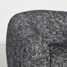 Charcoal Alex Upholstered Tub Chair